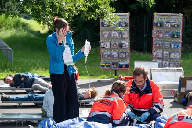 Rheinland-Pfalz, MANV-Übung in Mainz