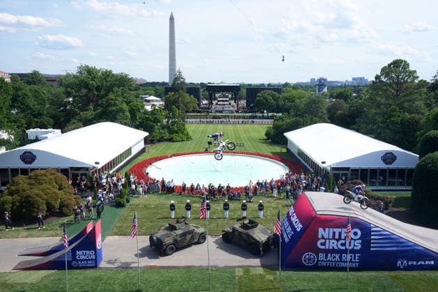 USA, Auftaktveranstaltung vor UFC-Kampf am Weißen Haus in Washington DC