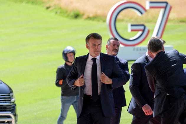 Frankreich, G7-Gipfel in Evian-les-Bains