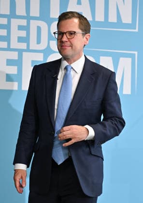 Großbritannien, Reform UK Pressekonferenz in London