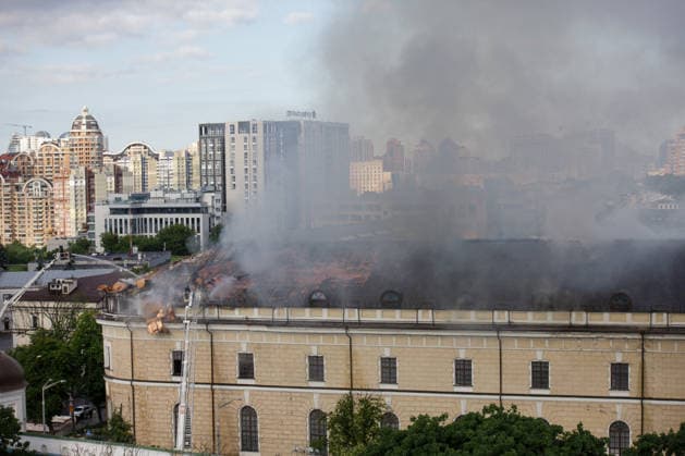 Ukraine, Eindrücke nach Luftangriff auf Kiew