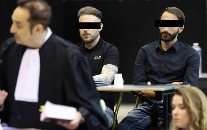 Belgien, Prozess gegen Falzone-Brüder zur Strepy-Bracquegnies-Tragödie im Gericht in Mons