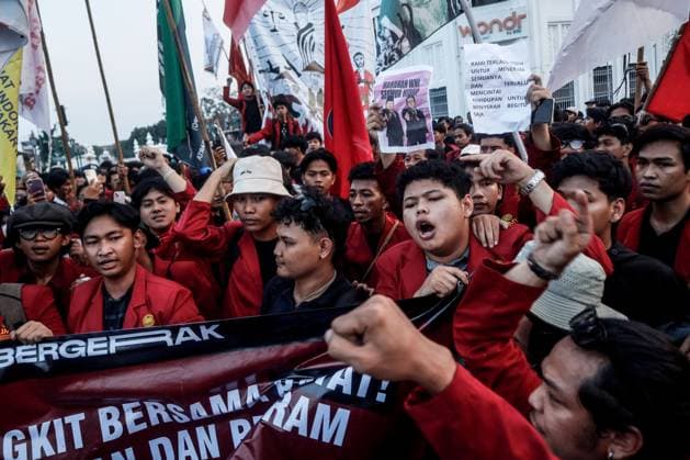 Indonesien, Studenten protestieren in Yogyakarta