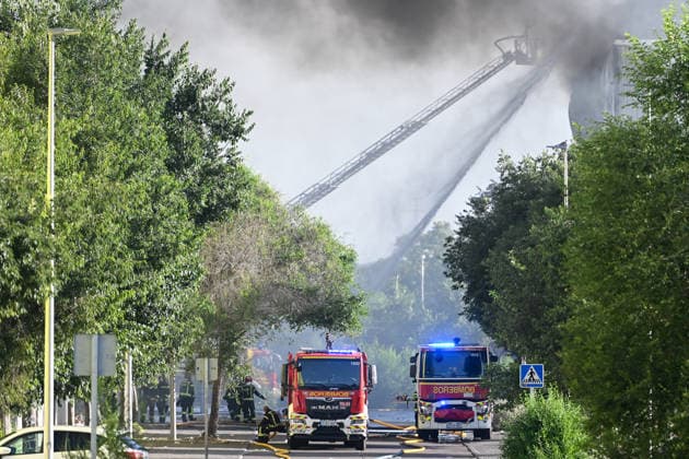 Spanien, Großbrand in Villaverde, Madrid