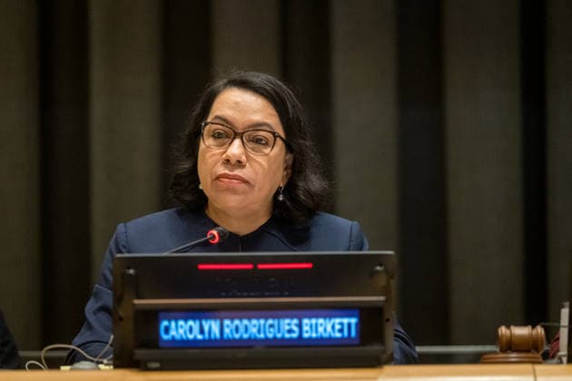 Vereinte Nationen, Generalversammlung, Interaktiver Dialog mit Carolyn Rodrigues-Birkett als Kandidatin für UN-Generalsekretärin in New York
