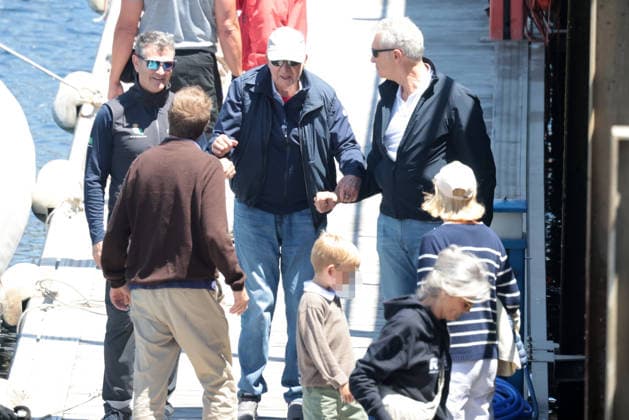Royals, Juan Carlos von Spanien im Hafen von Sanxenxo