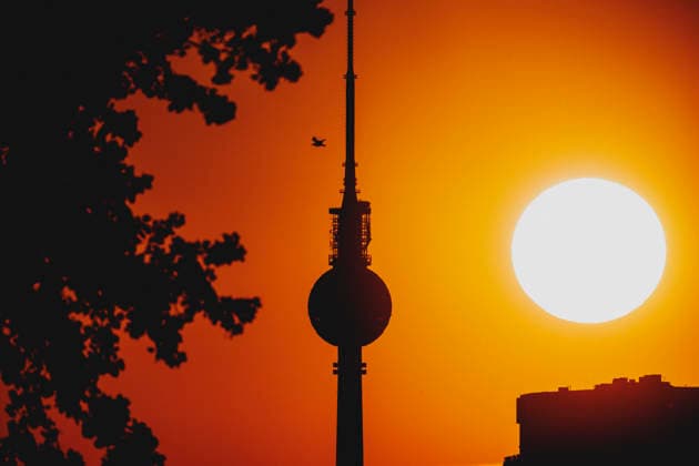 Sonnenuntergang in Berlin