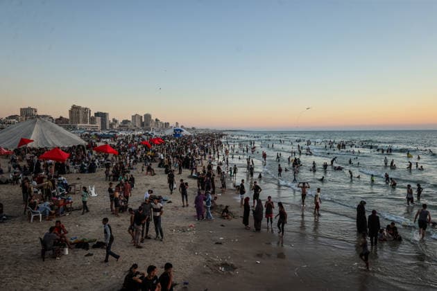 Gaza, Strandleben in Gaza-Stadt