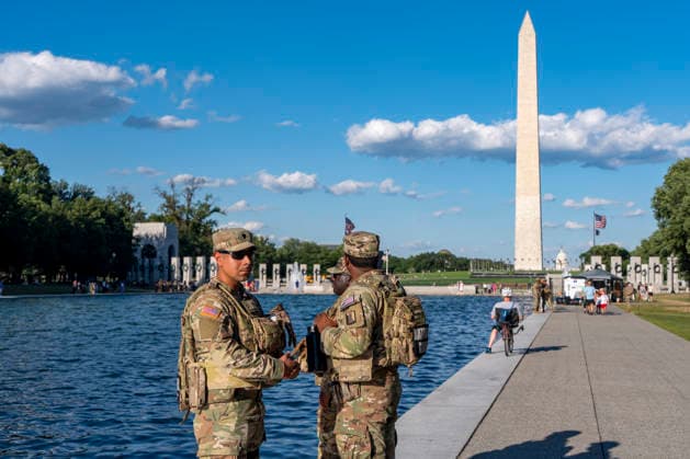 USA, Lincoln Memorial Reflecting Pool in Washington