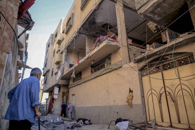Nahostkonflikt, Gaza, Eindrücke nach israelischem Luftangriff auf Gaza-Stadt