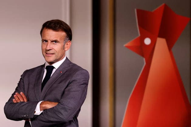 Frankreich, Emmanuel Macron Rede in Paris