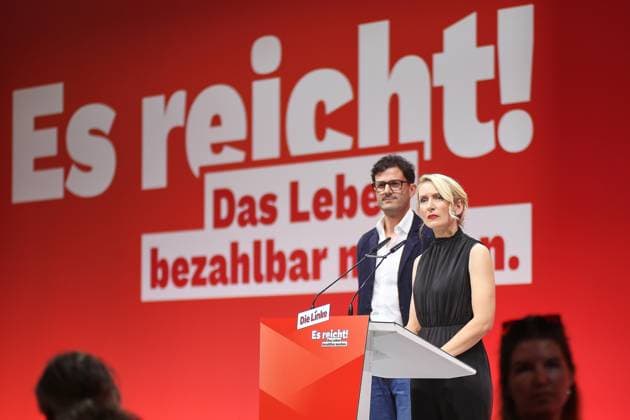 Die Linke, Luigi Pantisano und Ines Schwerdtner bilden neue Doppelspitze, Archivbilder