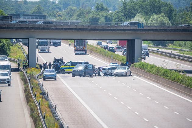 Baden-Württemberg, Verkehrsunfall unf A5 bei Appenweier