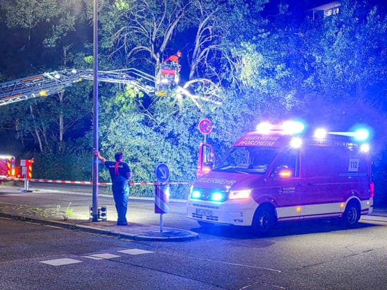 Baden-Württemberg, Gewitter in Karlsruhe