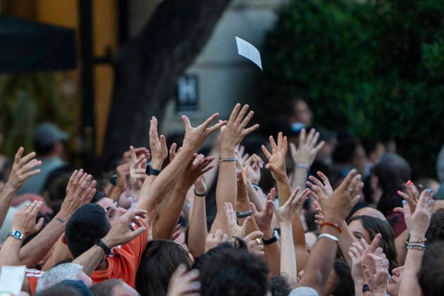 Spanien, Feierlichkeiten zum 50. Jubiläum des Endes der Franco-Diktatur in Barcelona