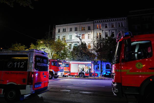 Hamburg, Kellerbrand in Hotel in St. Georg