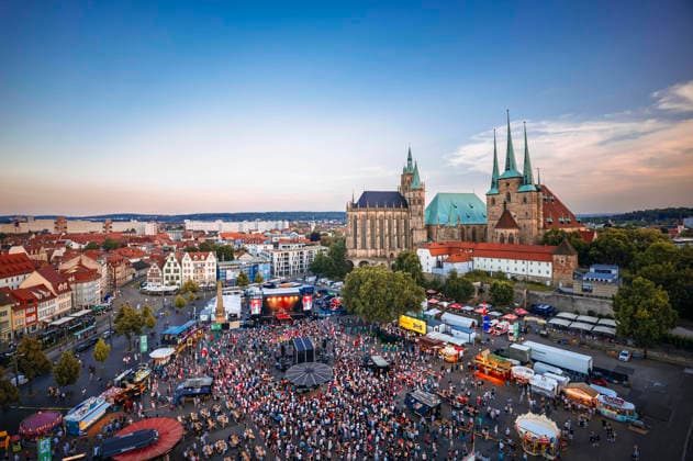 Thüringen, Krämerbrückenfest in Erfurt