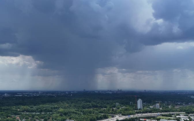 Bayern, Gewitter über München