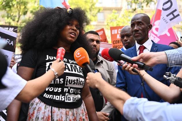 Frankreich, Demonstration gegen Rassismus in Paris