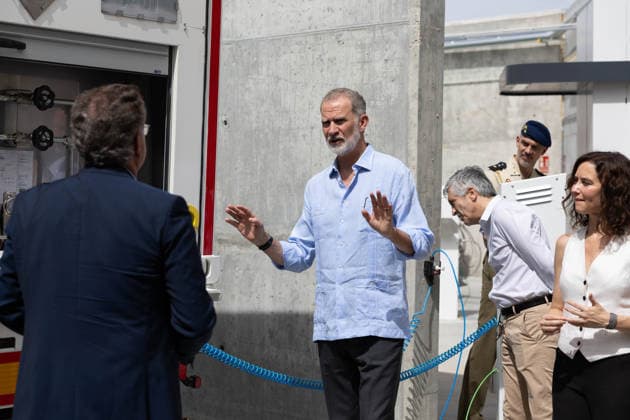 Royals, König Felipe VI von Spanien eröffnet Innovationszentrum für Wasser und Energie in Pinto
