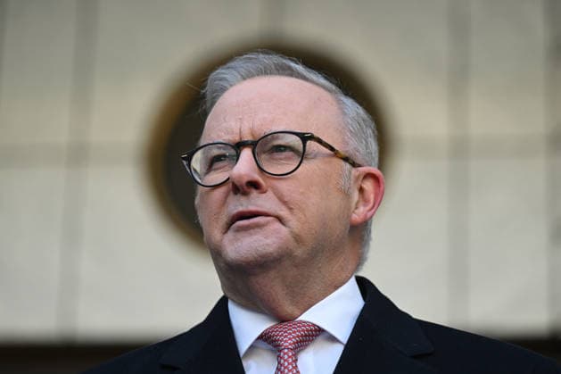 Australien, Pressekonferenz mit Anthony Albanese in Canberra