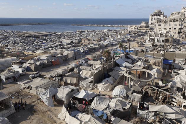Nahostkonflikt, Palästinenser-Zeltlager in Gaza-Stadt