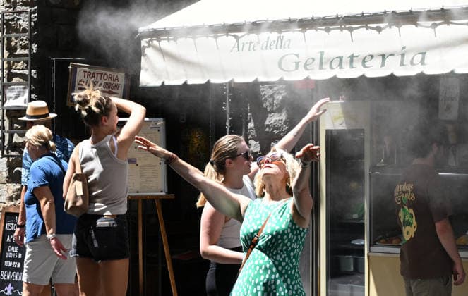 Italien, Hitzewelle in Florenz