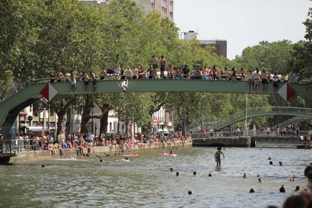 Frankreich, Hitzewelle in Paris