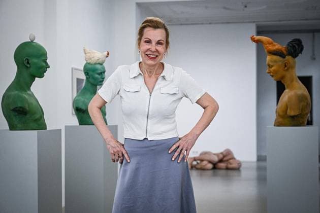 Arts, Kunst, Künstlerin Margarete Adler Fotoshooting in Berlin