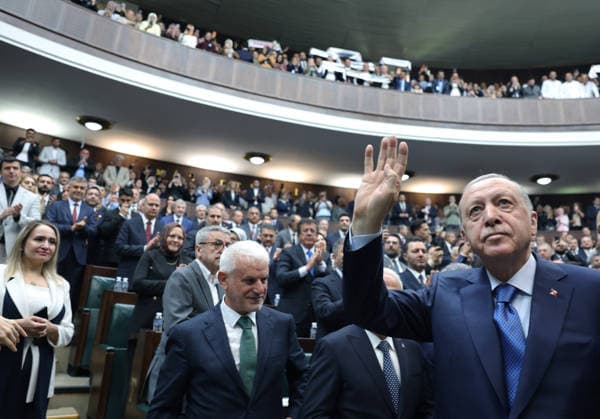 Türkei, APK Fraktionssitzung mit Recep Tayyip Erdogan im Parlament in Ankara