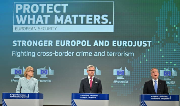 Brüssel, Pressekonferenz der Europäischen Kommission