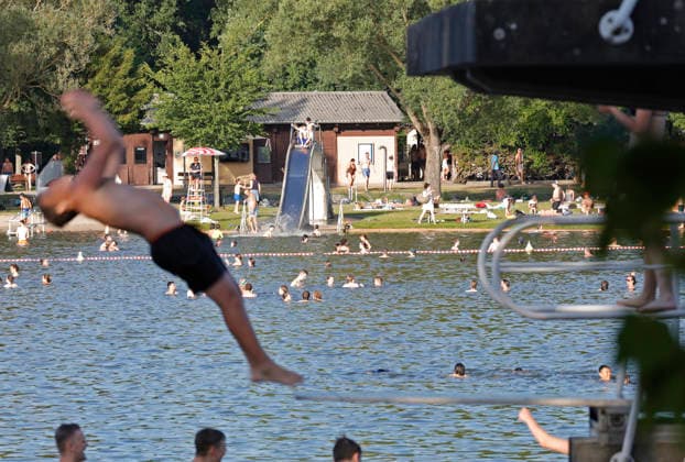Hessen. Hitzewelle in Darmstadt