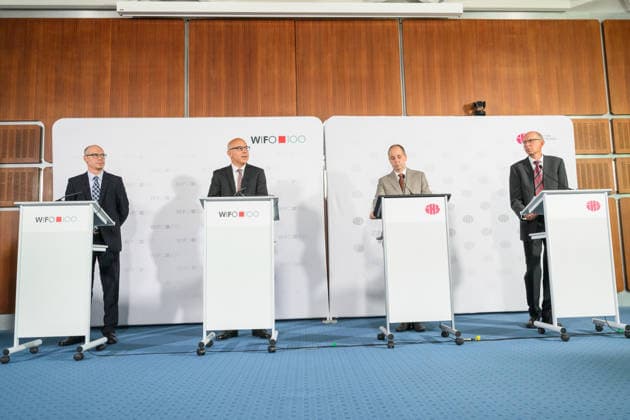 Österreich, Pressekonferenz zur Sommerprognose 2026 und 2027 von WIFO und IHS in Wien