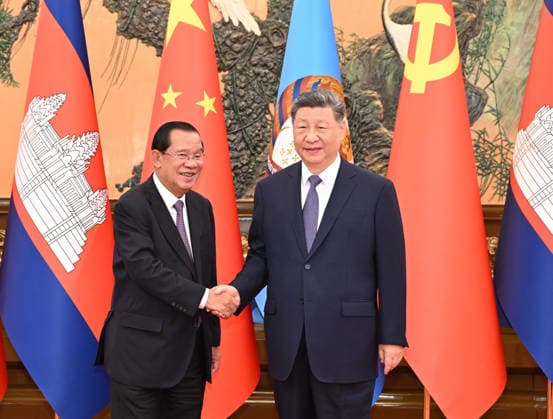 Peking, Xi Jinping empfängt Hun Sen
