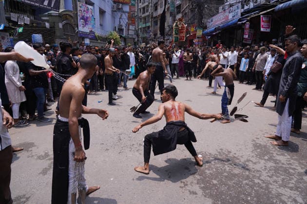 Bangladesch, Feierlichkeiten zu Aschura in Dhaka
