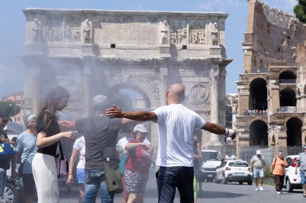 Italien, Hitzewelle in Rom