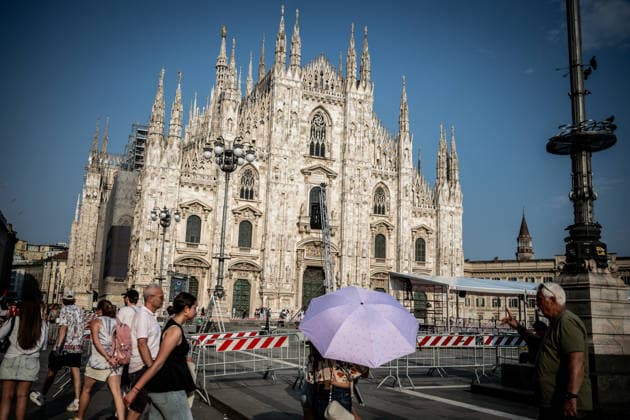 Italien, Hitzewelle in Mailand