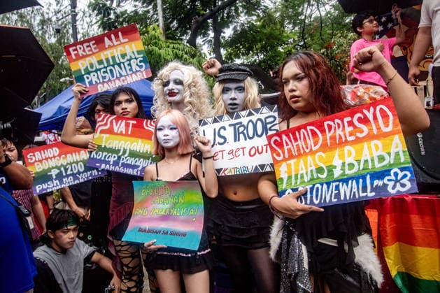 Philippinen, LGBTQIA+ Protest in Manila