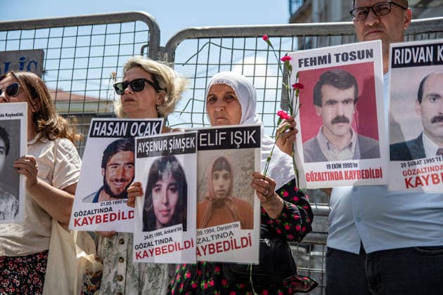 Türkei, Mahnwache für vermisste Personen in Istanbul