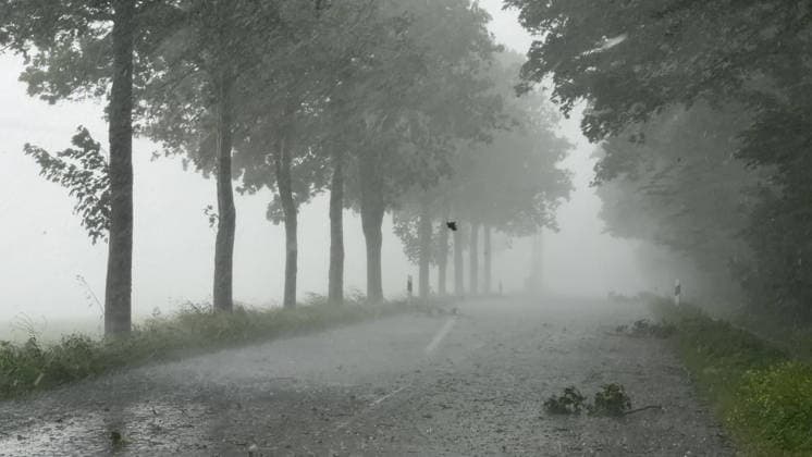 NRW, Unwetter bei Marsberg