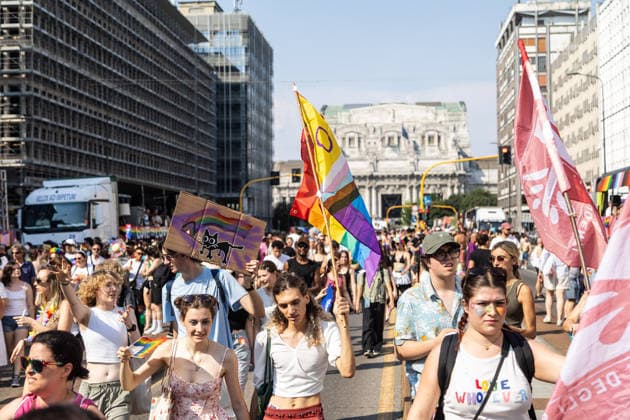 Italien, Pride Parade in Mailand