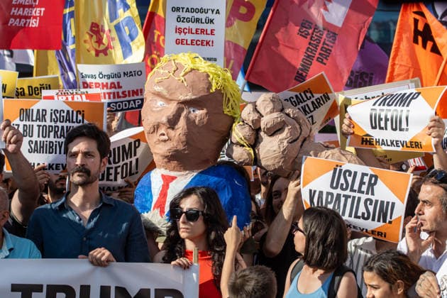 Türkei, Demonstration gegen geplanten Nato-Gipfel in Ankara