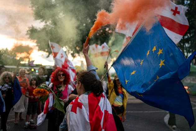 Georgien, Proteste gegen die Regierung in Tiflis