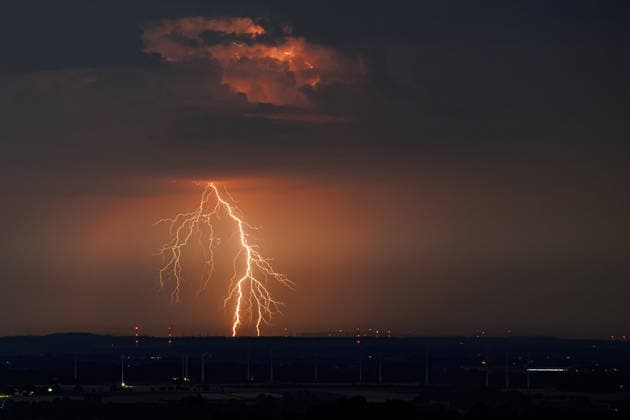 NRW, Gewitter bei Herford