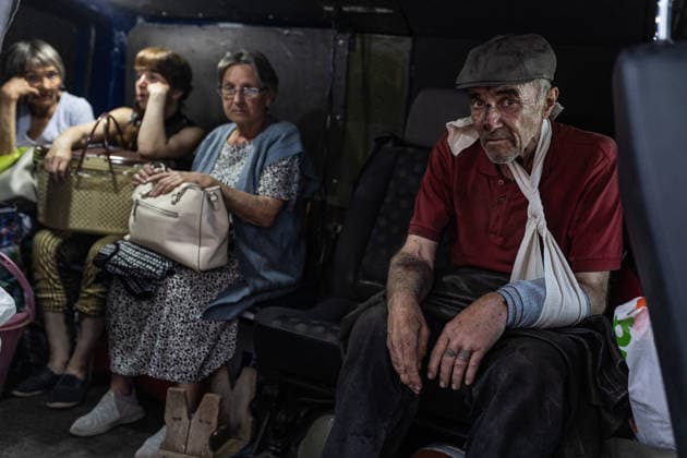 Ukraine-Krieg, Evakuierung von Zivilisten aus Druschkiwka