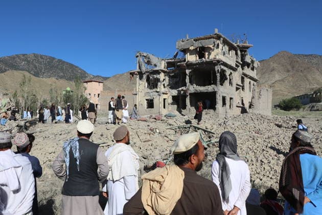 Afghanistan, Schäden durch pakistanische Militärschläge in der Provinz Paktia
