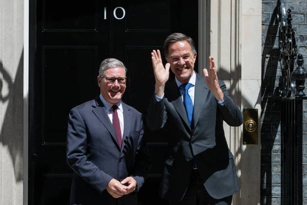 London, Premierminister Starmer empfängt NATO-Generalsekretär Rutte