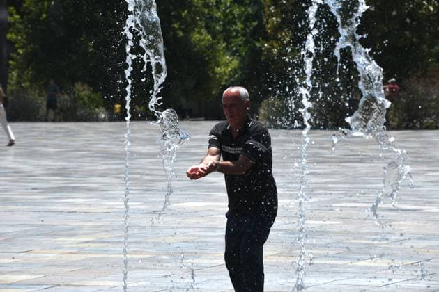 Albanien, Hitzewelle in Tirana