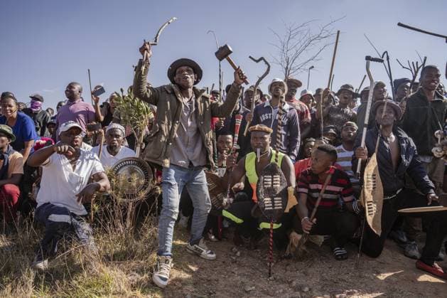 Südafrika, Protest gegen Migranten ohne Aufenthaltsstatus in Soweto