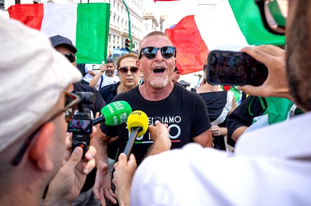 Italien, anti-islamische Proteste in Rom